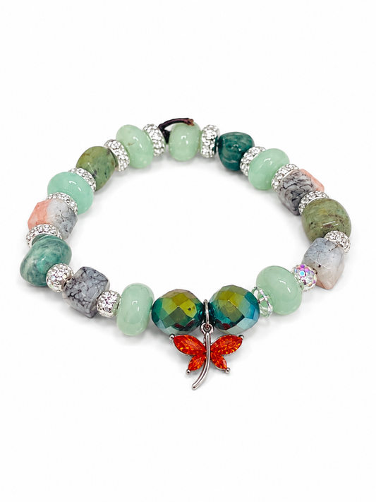 Emerald Flutter Bracelet