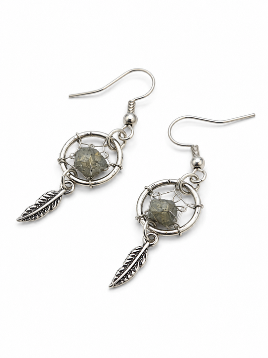 ✨ Moonlit Whisper Dreamcatcher Earrings