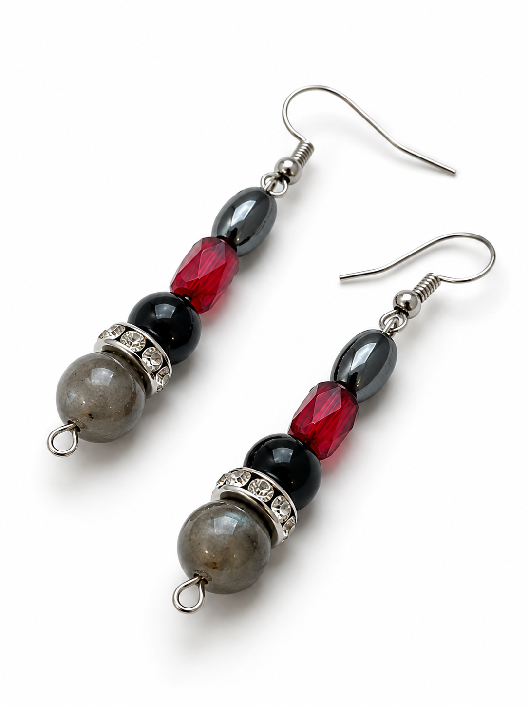 Crimson Eclipse Earrings